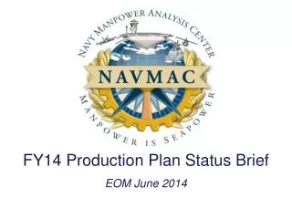 FY14 Production Plan Status Brief EOM June 2014