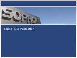 Sophos Live Protection