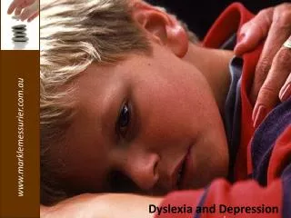 Dyslexia and Depression