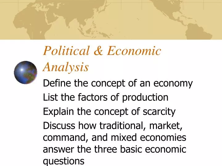 political economic analysis