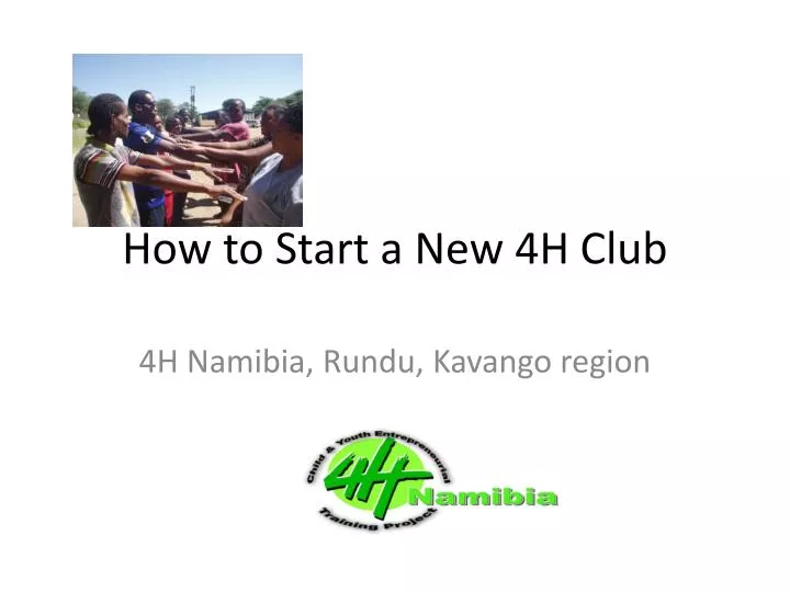 how to s tart a new 4h club