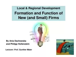 Local &amp; Regional Development Formation and Function of New (and Small) Firms
