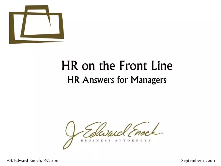 hr on the front line hr answers for managers