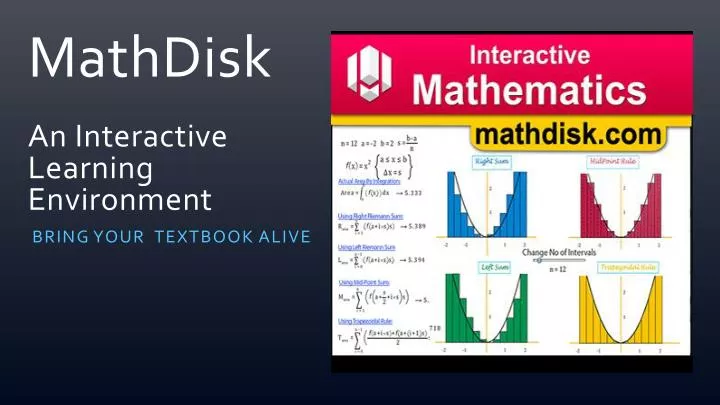 mathdisk an interactive learning environment