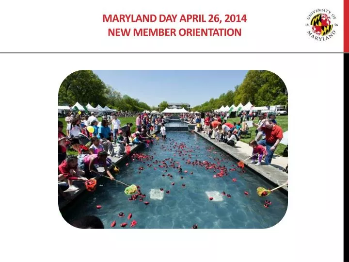 maryland day april 26 2014 new member orientation