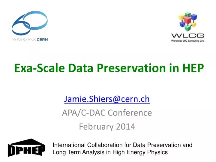 exa scale data preservation in hep