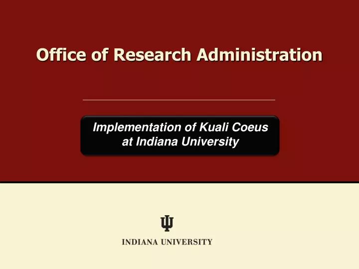 office of research administration