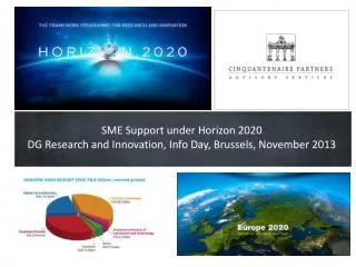 SME Support under Horizon 2020 DG Research and Innovation , Info Day, Brussels, November 2013