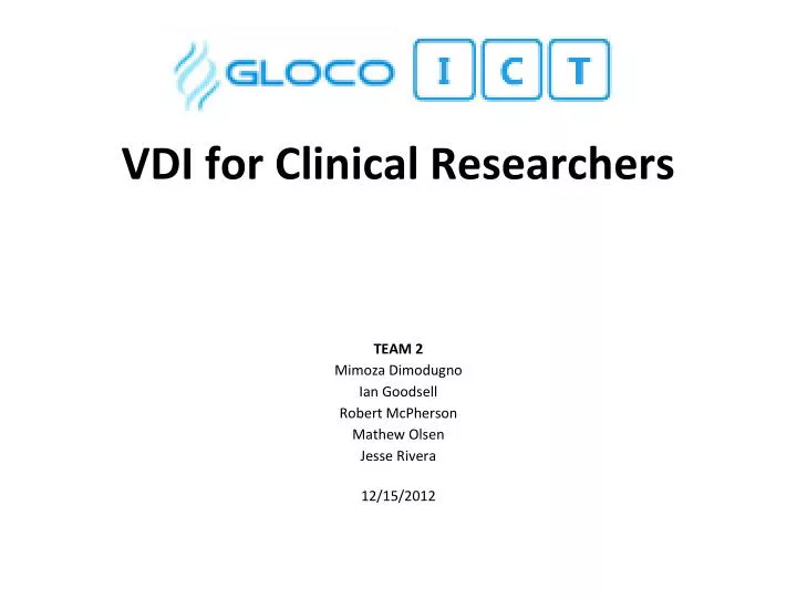 vdi for clinical researchers