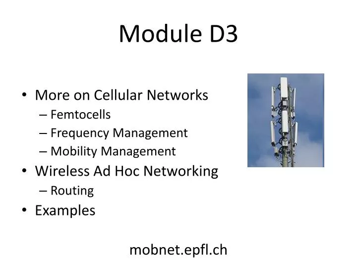 module d3