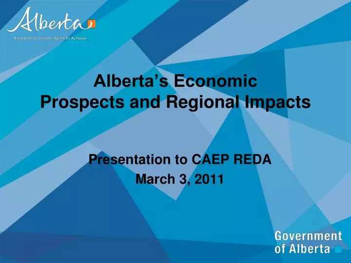 alberta s economic prospects and regional impacts
