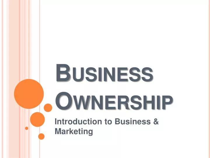 business ownership