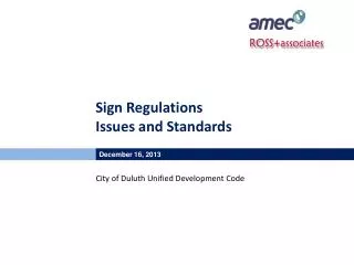 Sign Regulations Issues and Standards