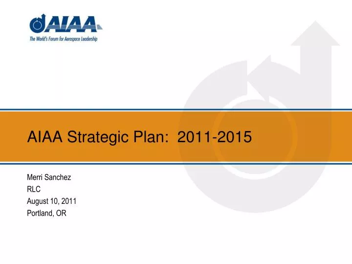 aiaa strategic plan 2011 2015