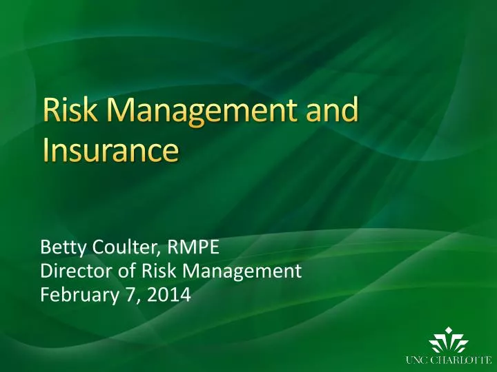 risk management and insurance