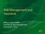 Risk Management and Insurance