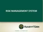 RISK MANAGEMENT SYSTEM - slide 1