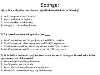 Sponge: