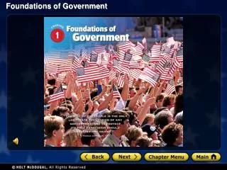 Section 1 Focus What is government ? What are the major characteristics of a state ? What are the major functions of g