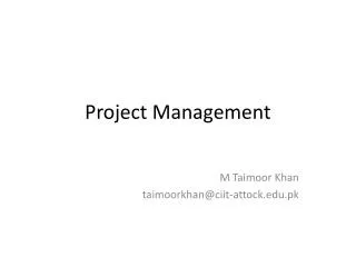 Project Management