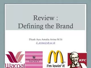 Review : Defining the Brand