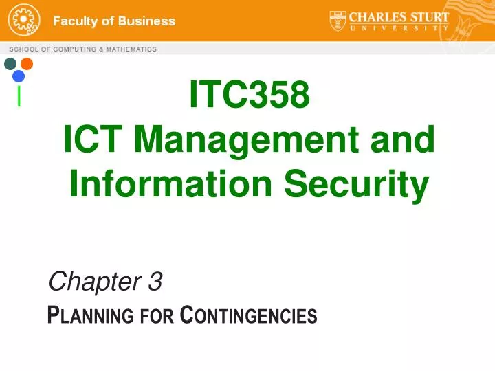 itc358 ict management and information security