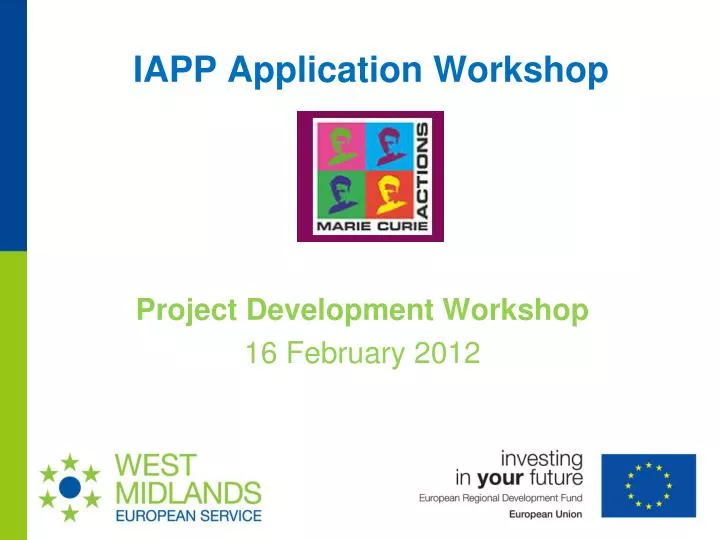iapp application workshop