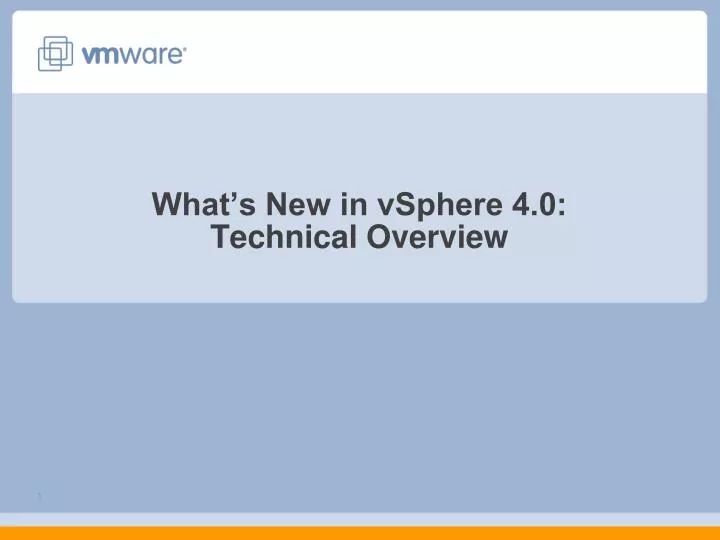 what s new in vsphere 4 0 technical overview