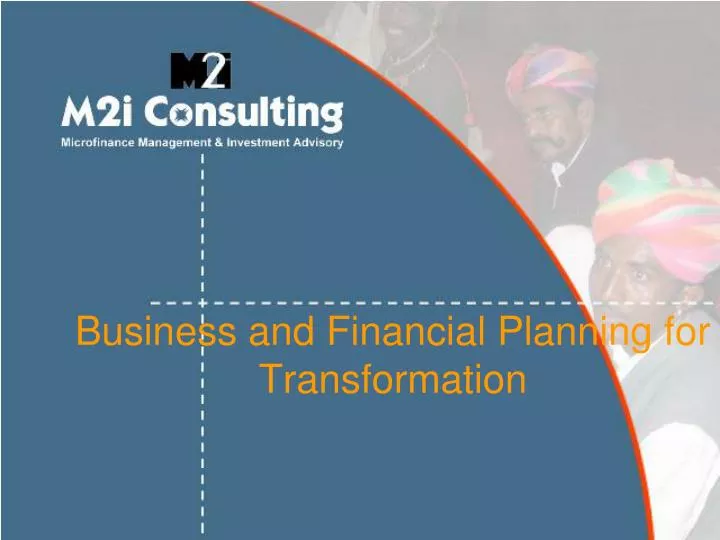 business and financial planning for transformation