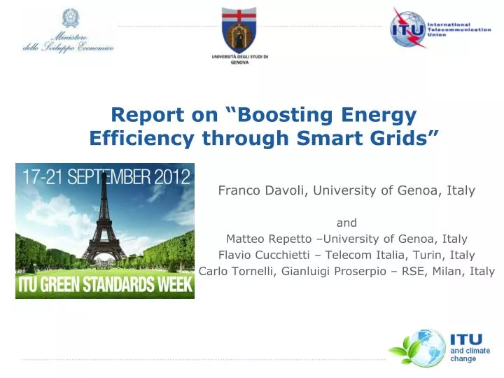 report on boosting energy efficiency through smart grids