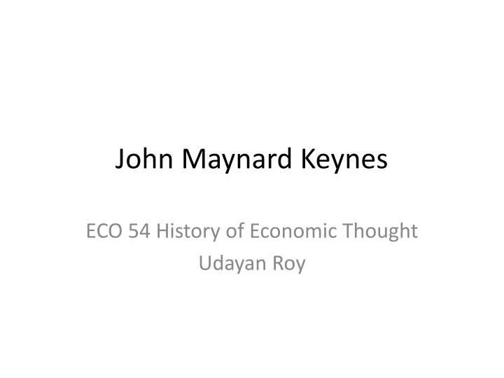 john maynard keynes