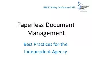 Paperless Document Management