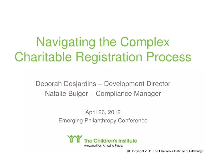 navigating the complex charitable registration process