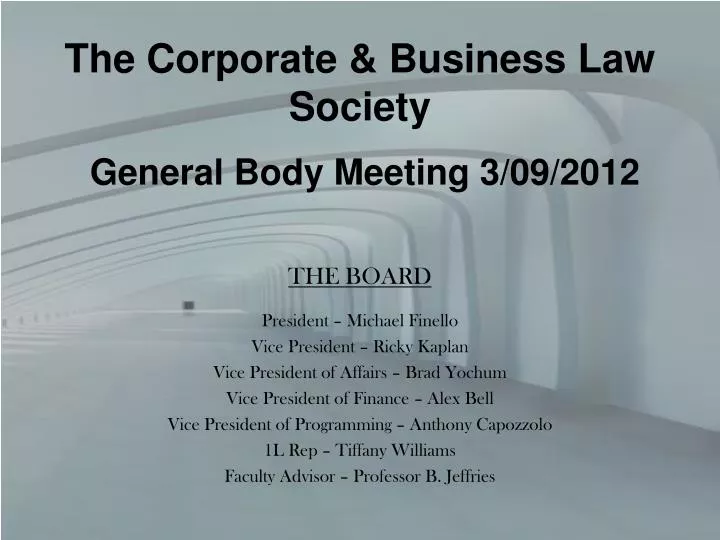general body meeting 3 09 2012
