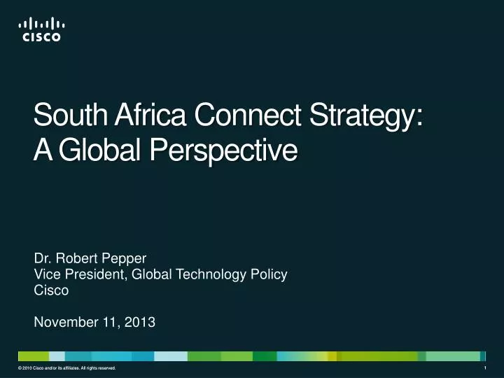 dr robert pepper vice president global technology policy cisco november 11 2013
