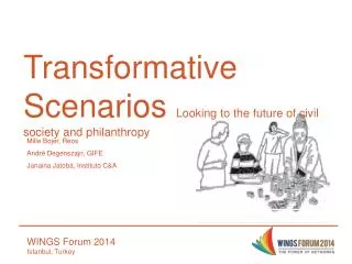 Transformative Scenarios Looking to the future of civil society and philanthropy