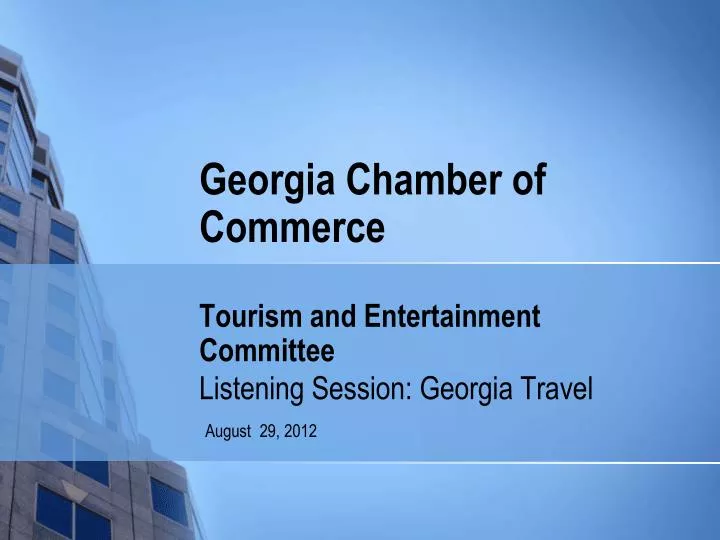 georgia chamber of commerce tourism and entertainment committee