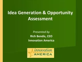Idea Generation &amp; Opportunity Assessment