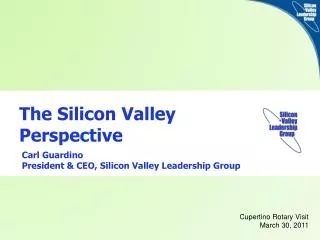 The Silicon Valley Perspective
