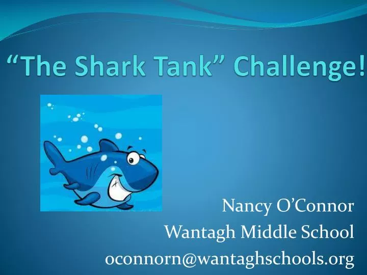 the shark tank challenge