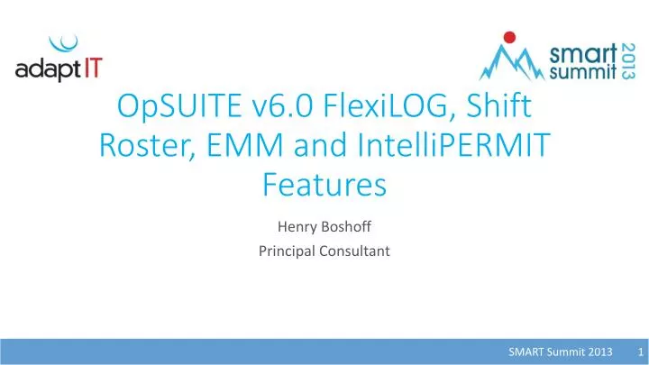opsuite v6 0 flexilog shift roster emm and intellipermit features