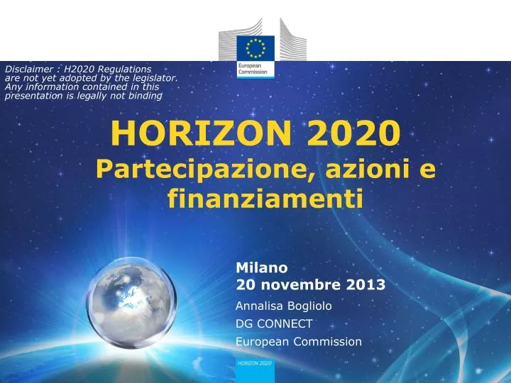 horizon 2020 partecipazione azioni e finanziamenti