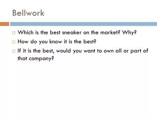 bellwork