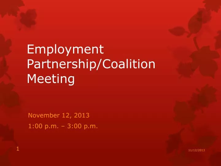 employment partnership coalition meeting
