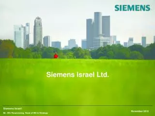 Siemens Israel Ltd .