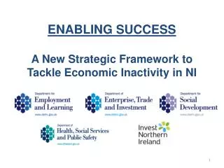 ENABLING SUCCESS A New Strategic Framework to Tackle Economic Inactivity in NI
