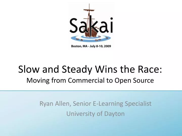 slow and steady wins the race moving from commercial to open source