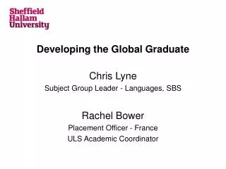 Developing the Global Graduate