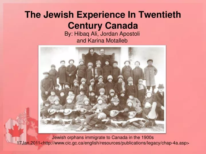 the jewish experience in twentieth century canada