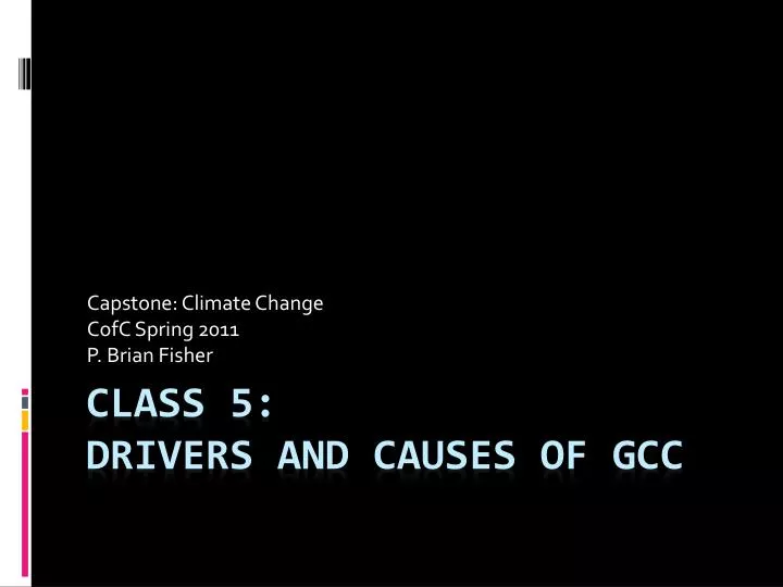 capstone climate change cofc spring 2011 p brian fisher